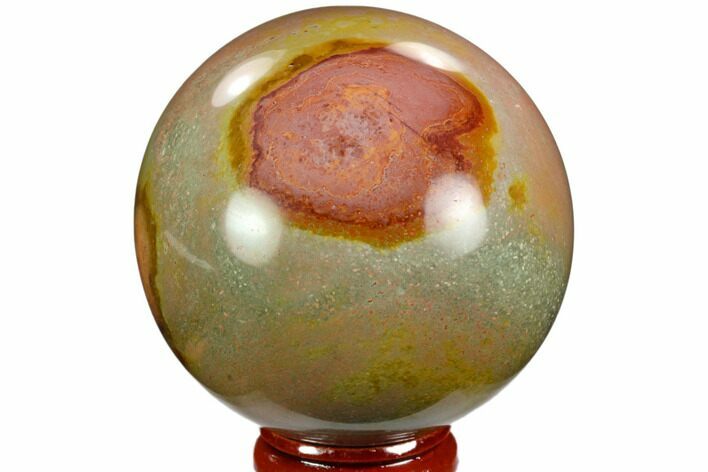 Polished Polychrome Jasper Sphere - Madagascar #124135
